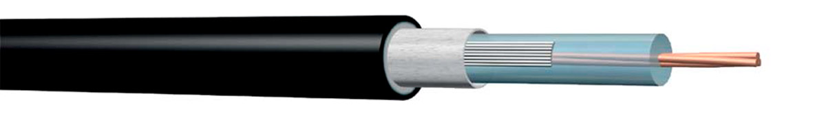 Конструкция нагревательного кабеля NEXANS N-HEAT TXLP DRUM 0,13 Ом/м 30 Вт/м 220 В