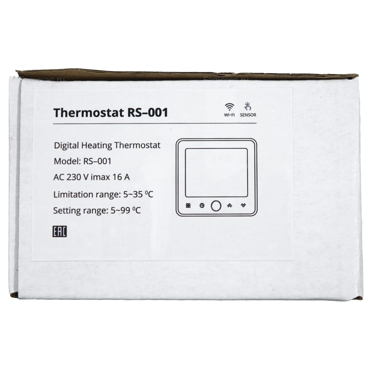 Терморегулятор HeatUp RS-001 Wi-Fi чёрный