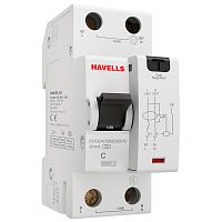 Дифференциальный автоматический выключатель Havells 1P+N 6kA C-10A 30 мА Тип A 2М DOCEACSN2030010