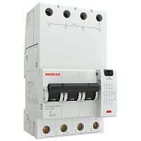 Дифференциальный автоматический выключатель Havells 3P+N 6kA C-32A 30 мА Тип A 4М DOCEACTN4030032