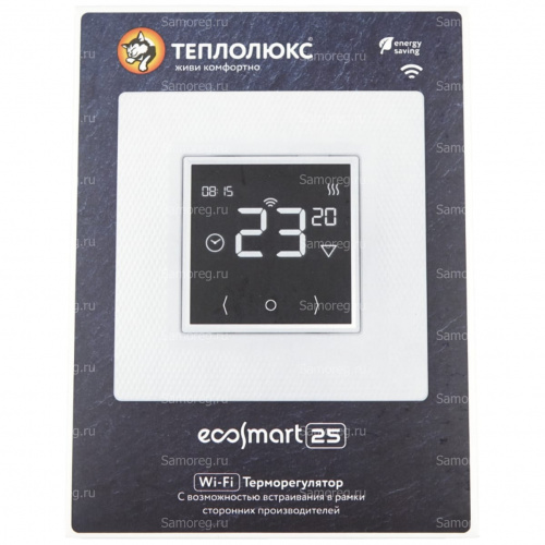 Терморегулятор Теплолюкс EcoSmart 25 белый фото 13